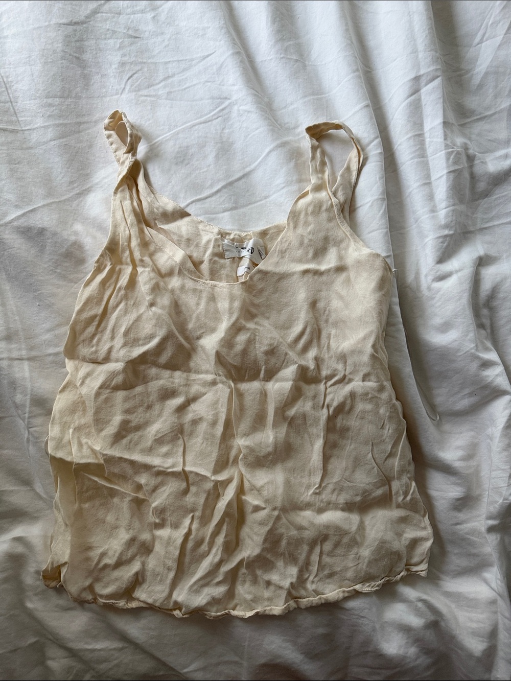Mango Cream Lightweight Scoop Neck Camisole